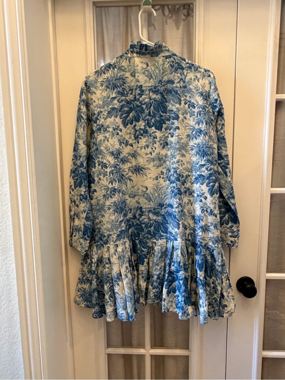LARGE Tuckernuck Misty Blue Toile Tate Dress  WORN ONCE - Picture 4 of 6